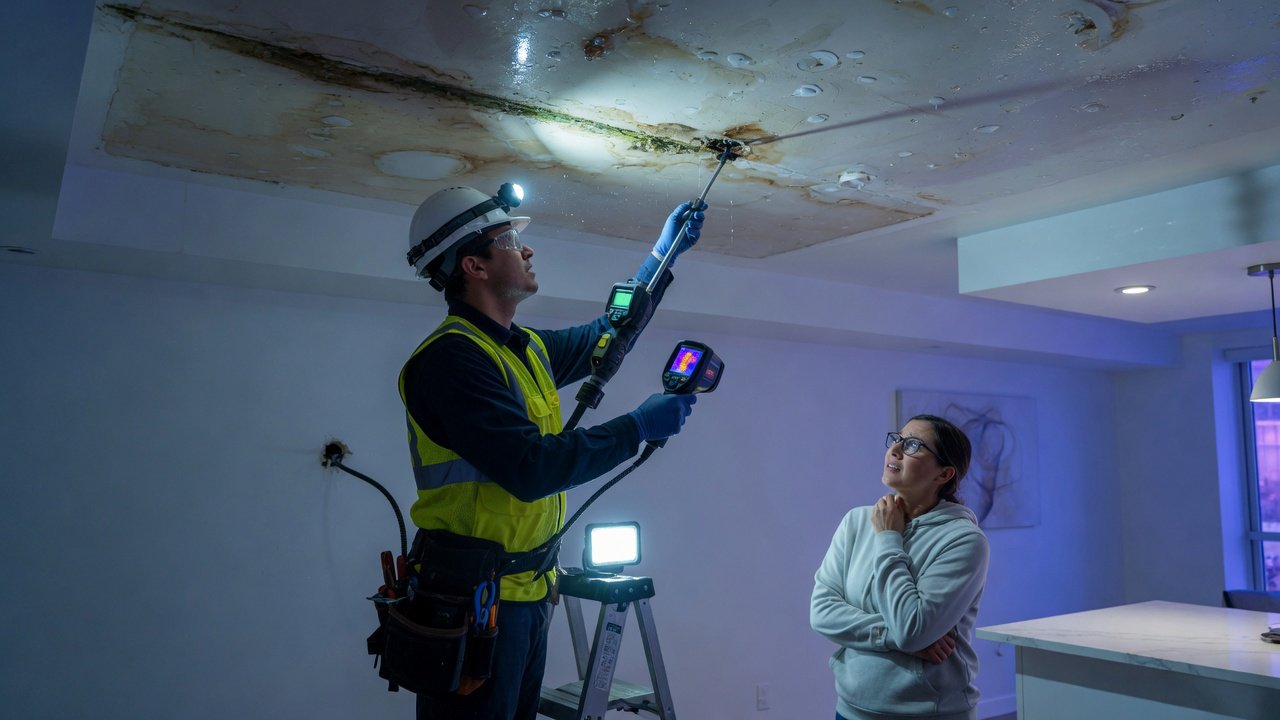 Dégât des eaux au plafond : que faire étape par étape et qui répare vraiment